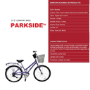 Bicicleta Urbana Huffy Seville Rodada 24 Morado Drop002