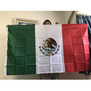 Bandera De La Nación De México, 90X1.50 CM.