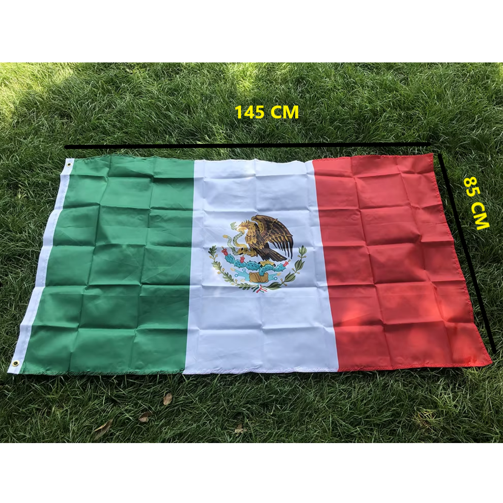 Bandera De La Nación De México, 90X1.50 CM.