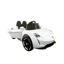 Carrito Eléctrico Para Niños, Deportivo Color Blanco Drop001