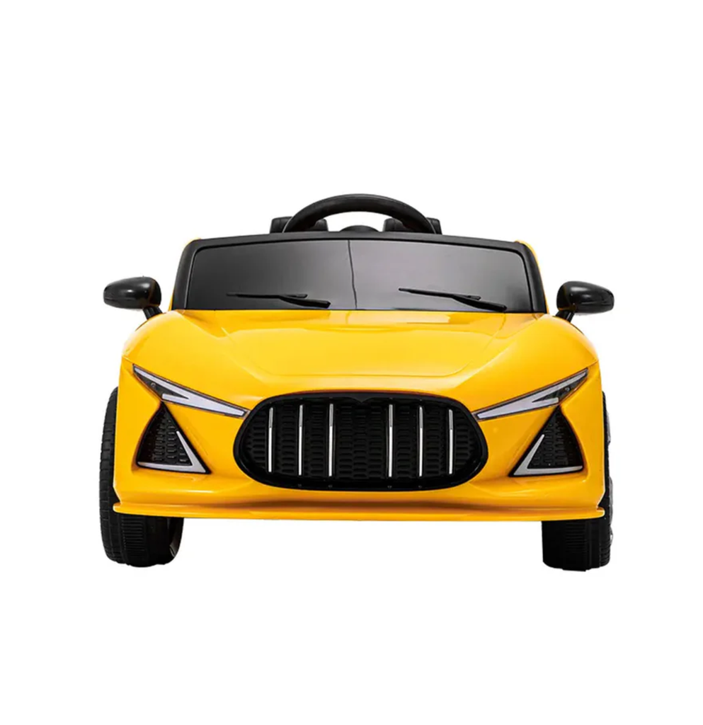 Carrito Eléctrico Deportivo Amarillo Para Niños Drop001