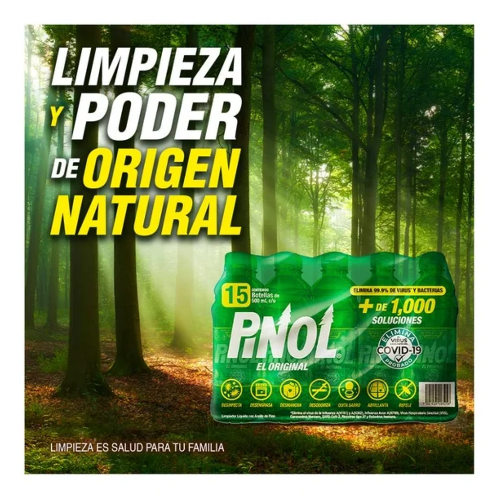 Limpiador Multiusos Pinol 15 pzas Drop002