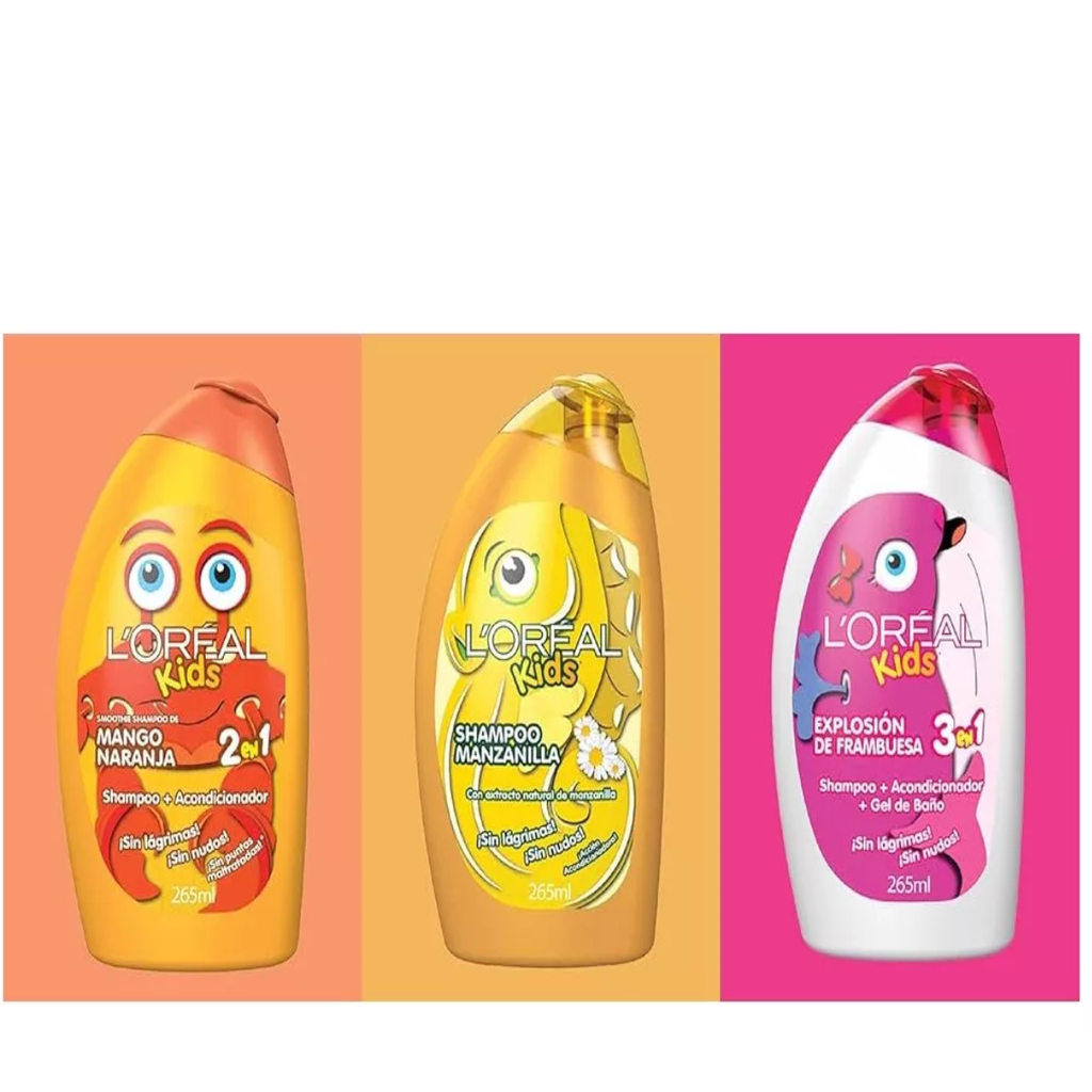 Shampoo/Kids/3 pzas/265 ml c/u/Drop 002