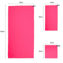 Juego de Toallas de Microfibra Rosa con 3 pzas Drop002