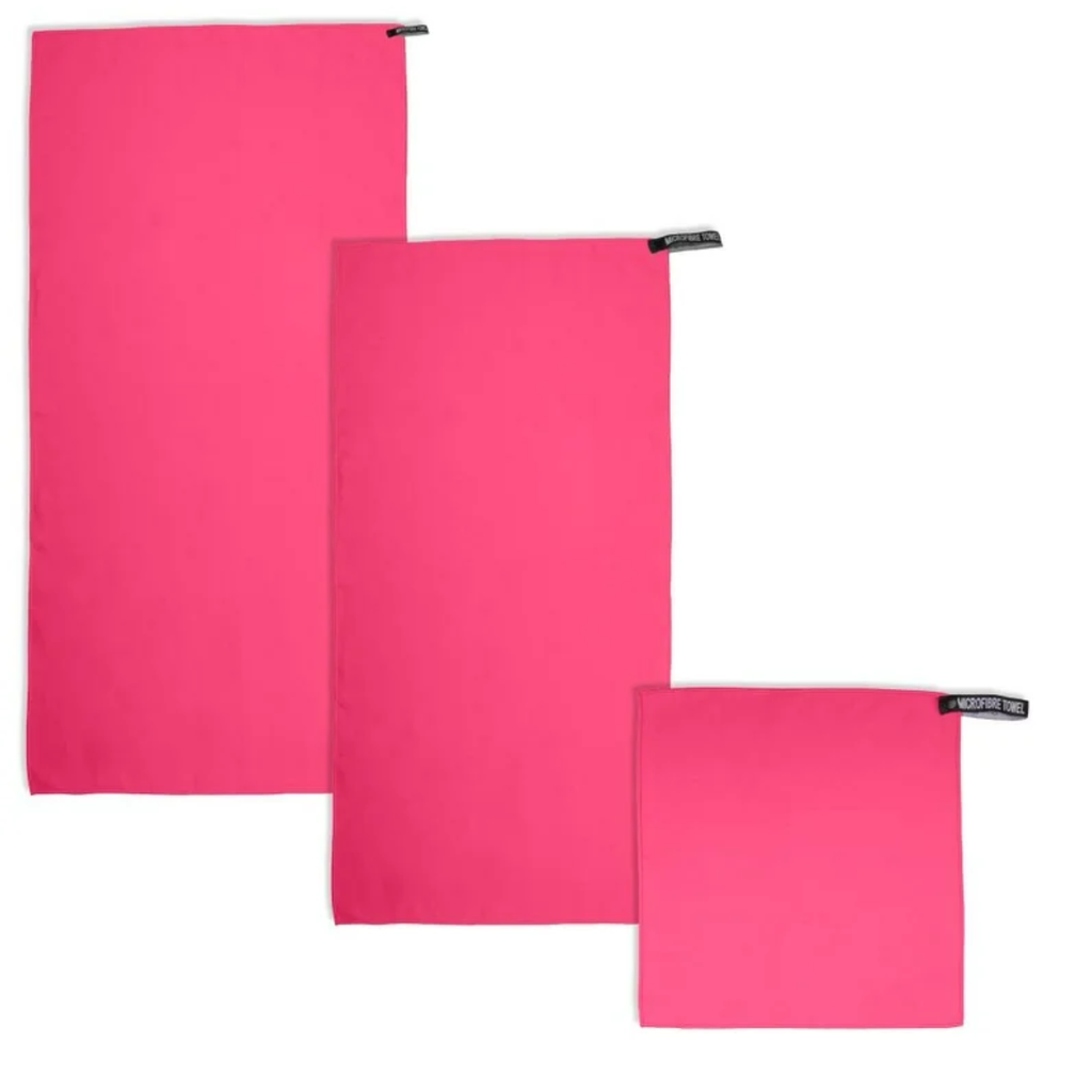 Juego de Toallas de Microfibra Rosa con 3 pzas Drop002