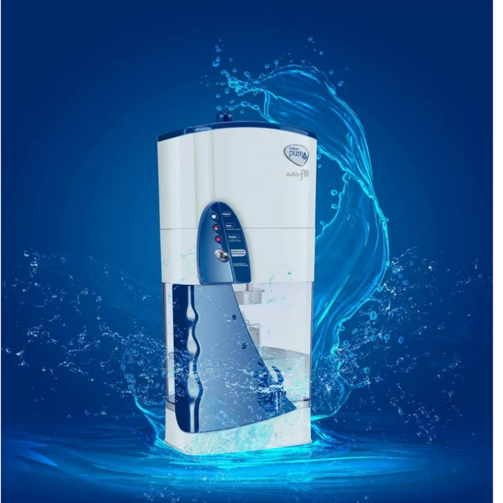 Purificador Agua Auto Fill Color Blanco con Azul Drop 002
