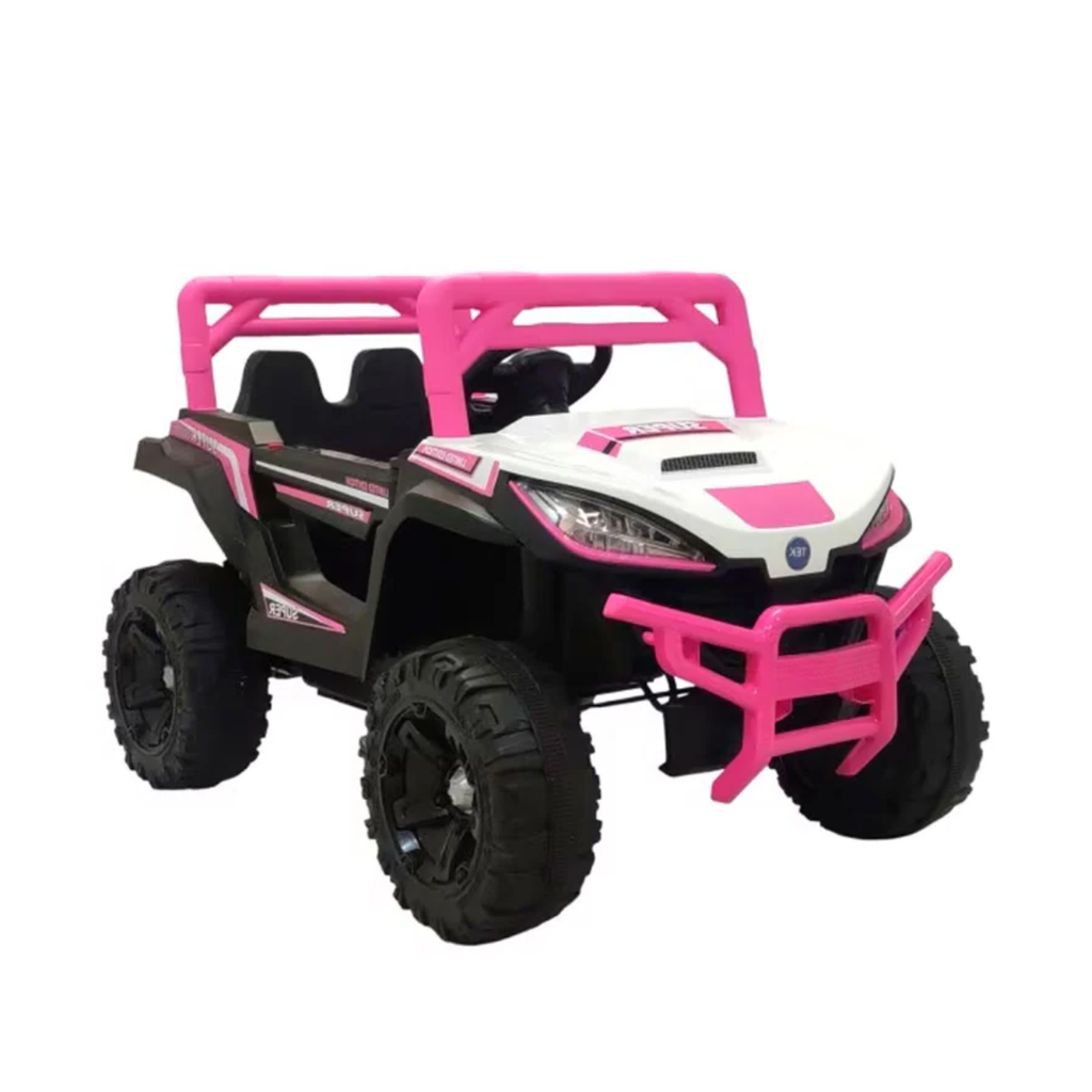 Coche Eléctrico Todoterreno Para Niños Rosa Drop001