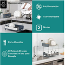 Escurridor de Acero Inoxidable con 2 Niveles Drop 002