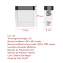 Proyector Led Gx100 Blanco Hd 1080p 1800 Lumenes