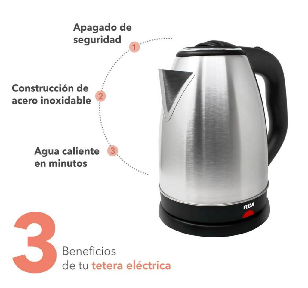 Tetera Eléctrica  Acero Inoxidable Drop 002