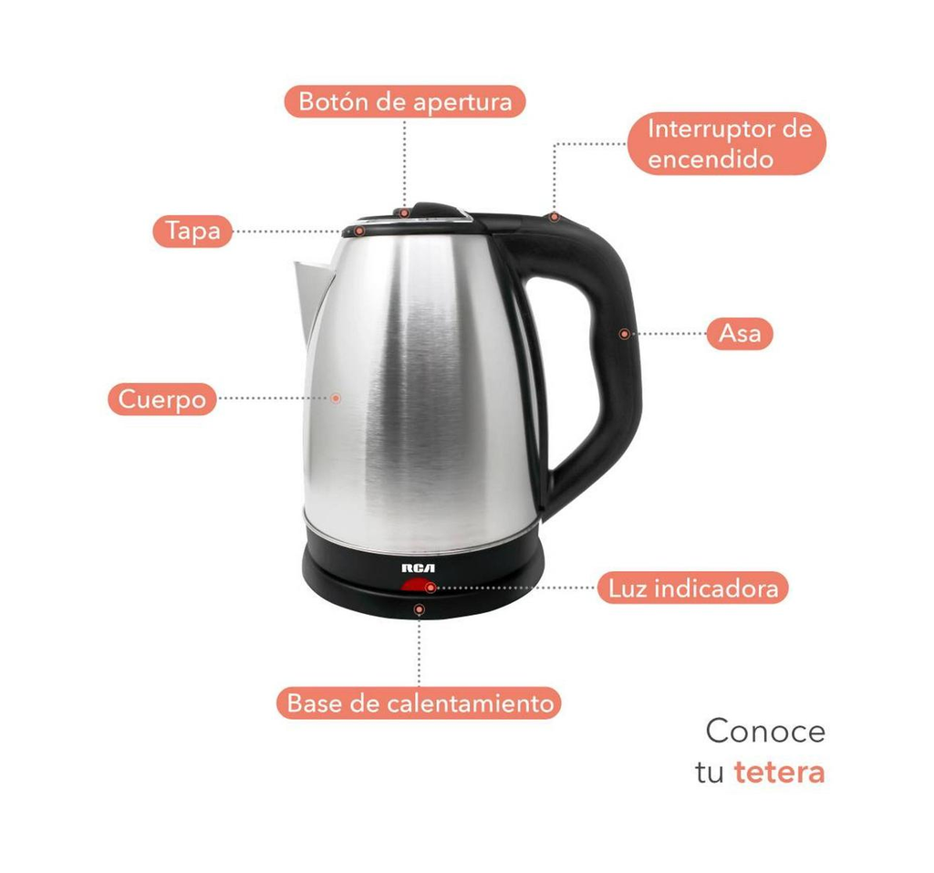 Tetera Eléctrica  Acero Inoxidable Drop 002