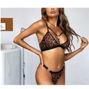 Coordinado Lenceria Muy Comodo Con Tirantes Sexy! Leopardo