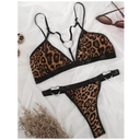 Coordinado Lenceria Muy Comodo Con Tirantes Sexy! Leopardo