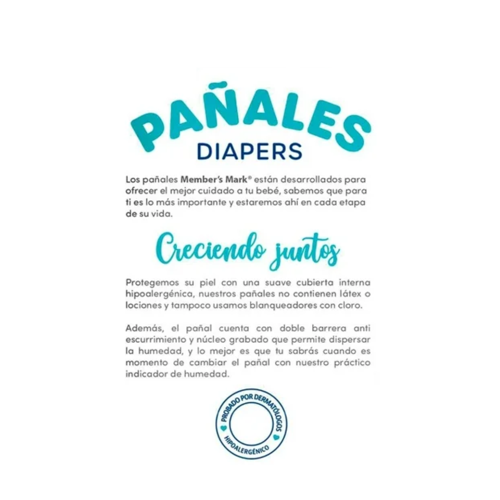 Pañales Etapa 6 Member's Mark 72 Piezas Drop002