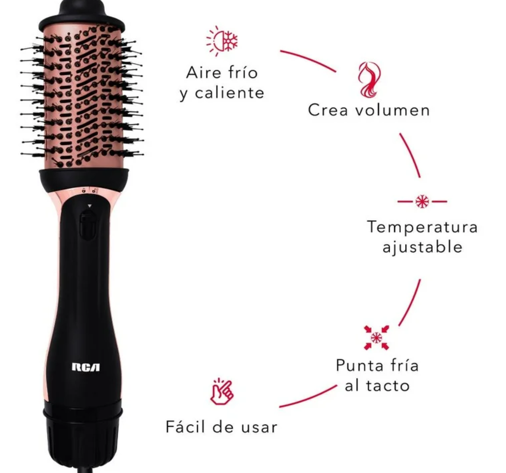 Cepillo Secador RCA Cabezal Intercambiable Drop 002
