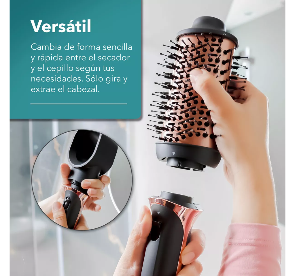 Cepillo Secador RCA Cabezal Intercambiable Drop 002