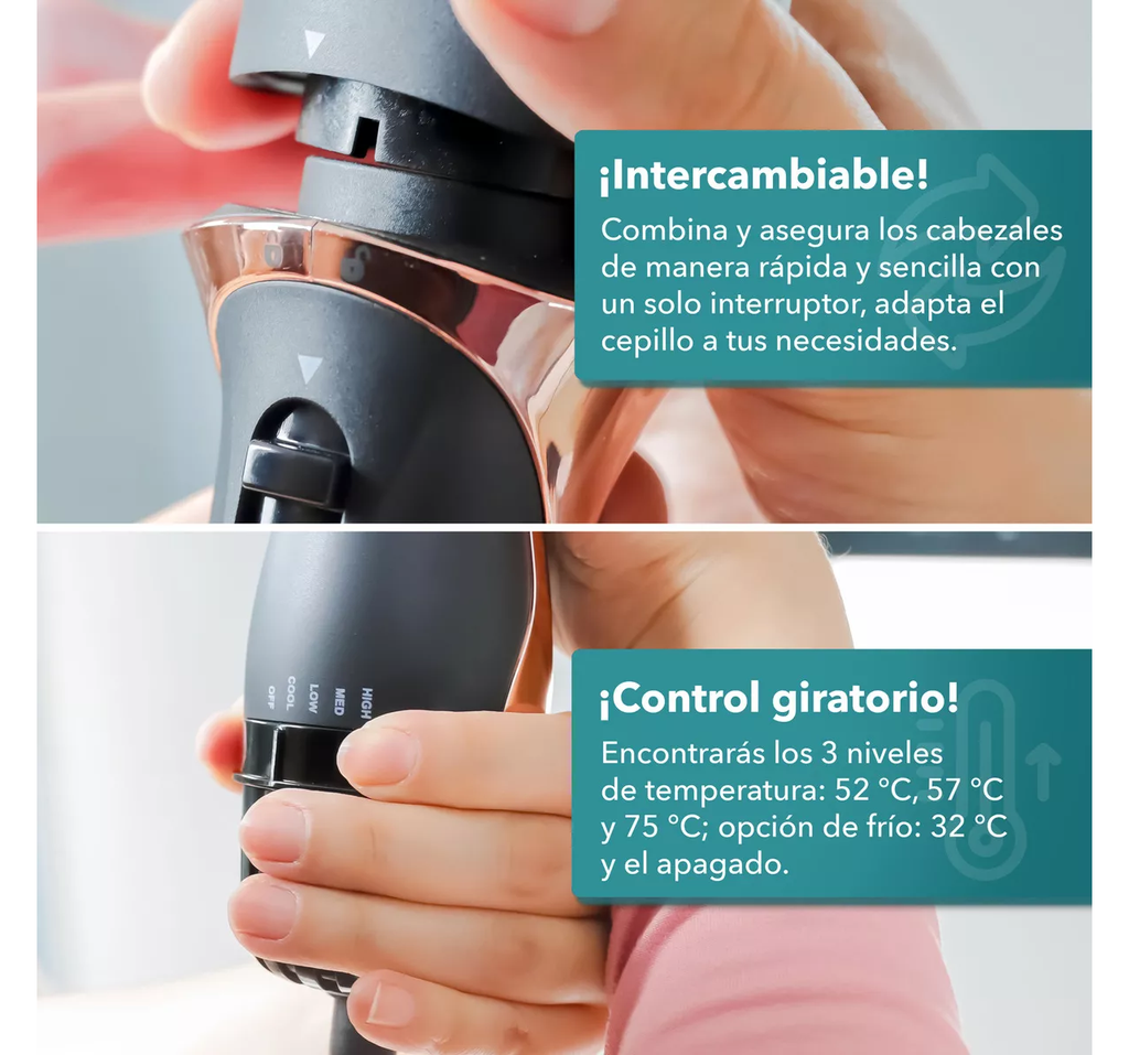 Cepillo Secador RCA Cabezal Intercambiable Drop 002