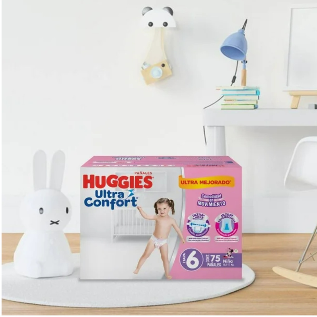 Pañales Huggies Ultra Confort Etapa 6 Niña 75 Pz Drop002