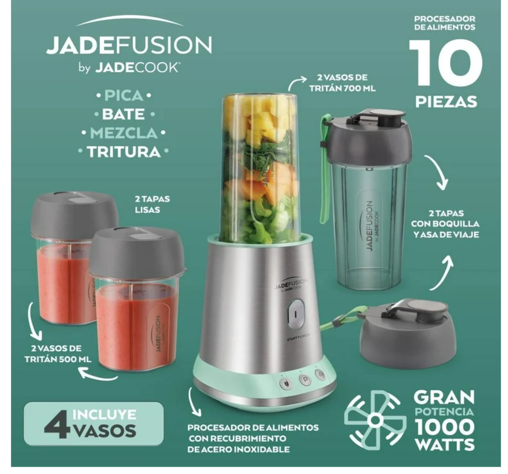 Procesador de Alimentos Jadecook C/10 pzas Drop 002