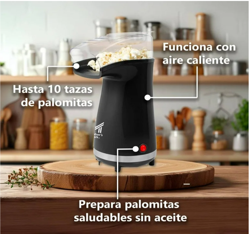 Máquina para Preparar Palomitas Color Negro Drop 002