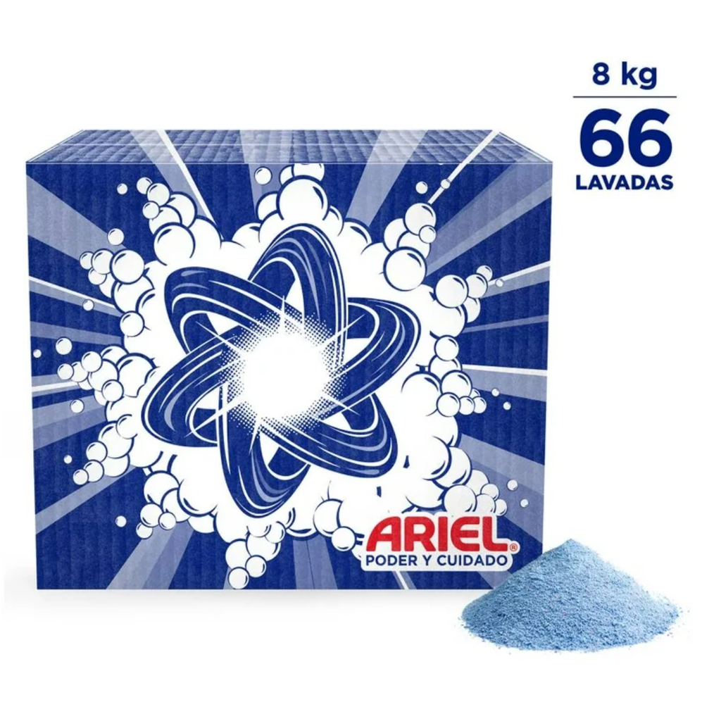 Detergente en Polvo Poder y Cuidado De Ropa 8 Kg Drop 002