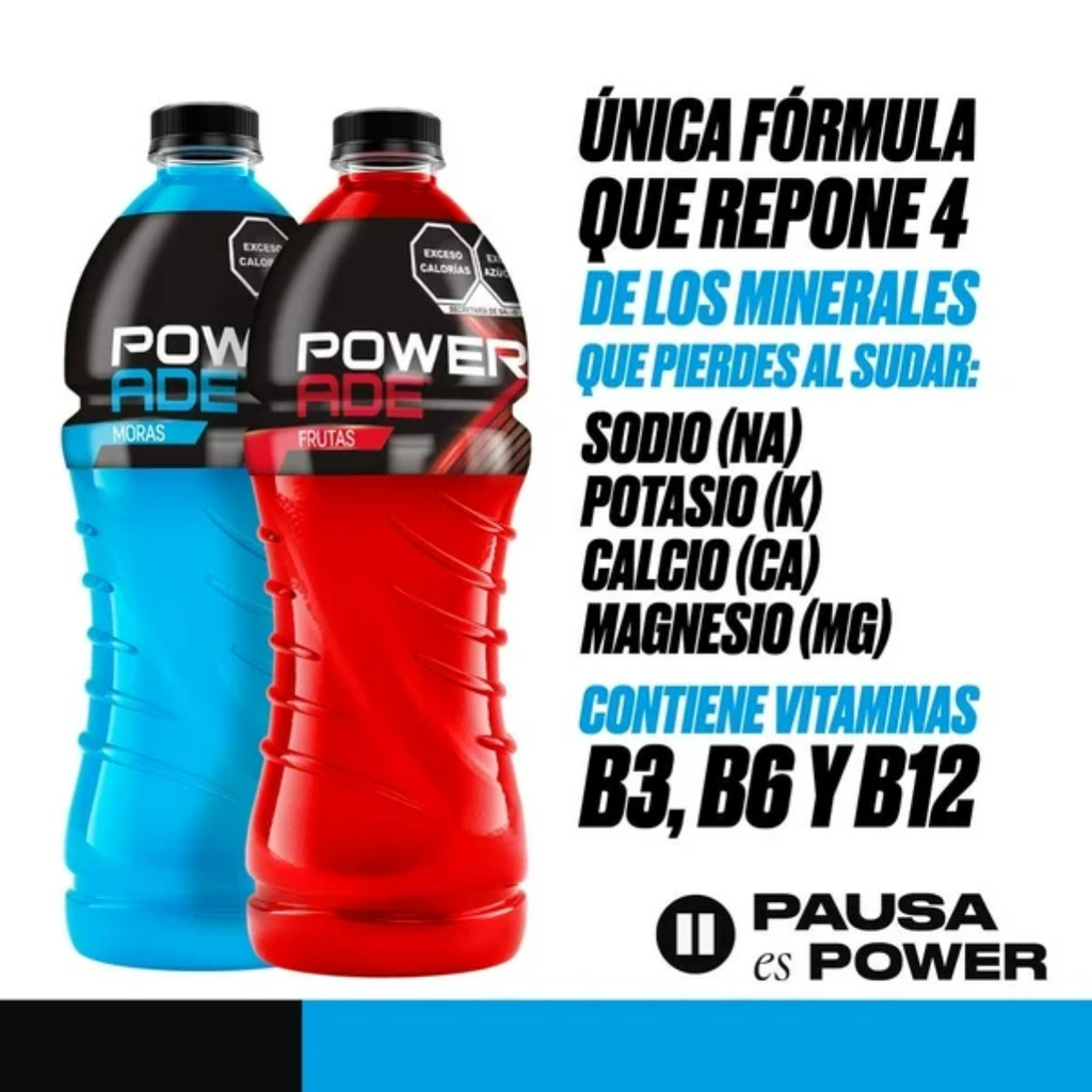 Bebida Isotónica Powerade 12 pzas De 1 L Drop002