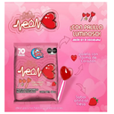 Paleta Cool Toons Corazón Neón Fresa Drop 002 70 Pzs