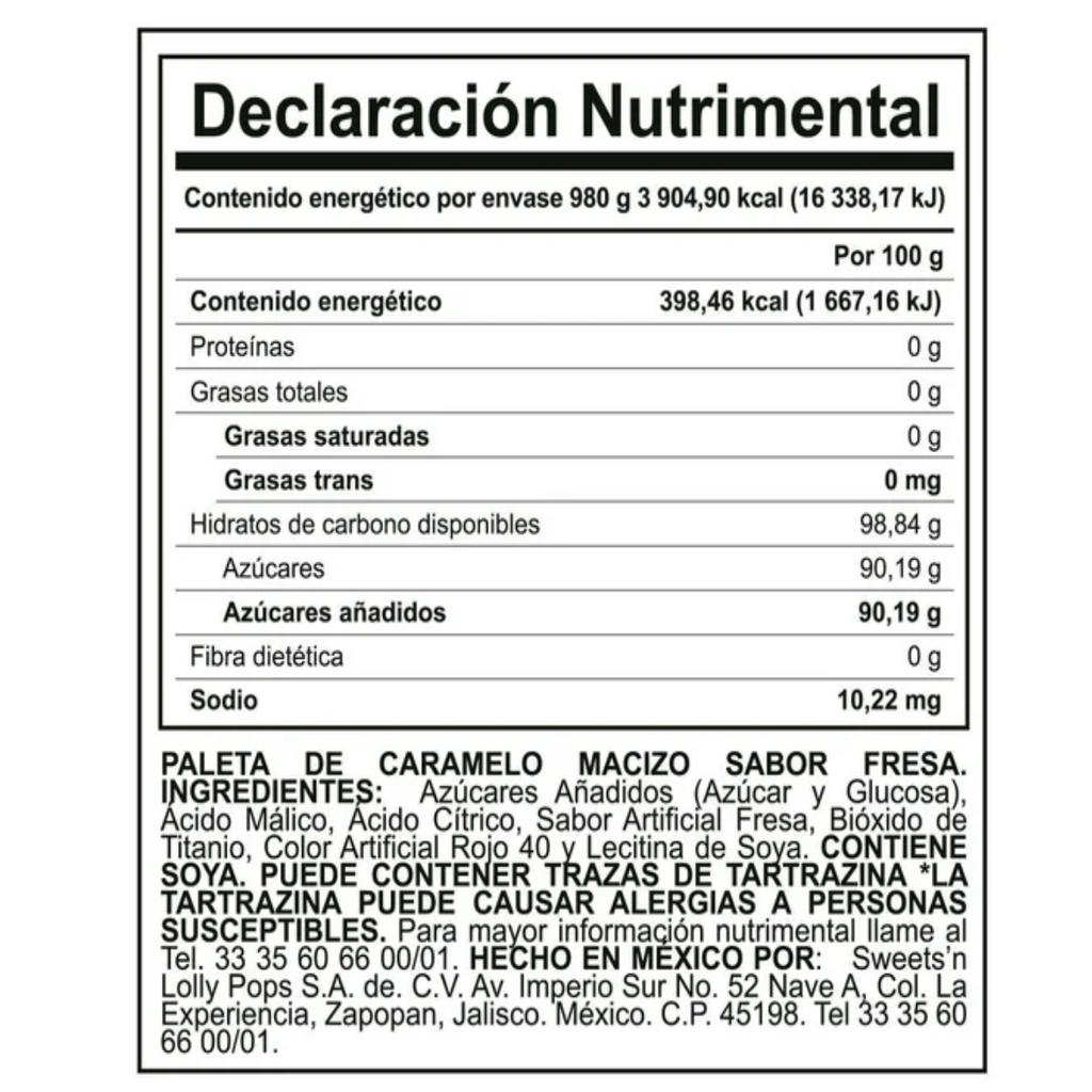 Paleta Cool Toons Corazón Neón Fresa Drop 002 70 Pzs