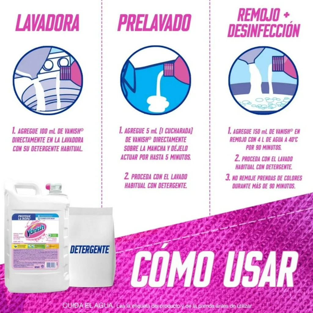Quitamanchas Líquido Crystal White Ropa Blanca 9L Drop 002