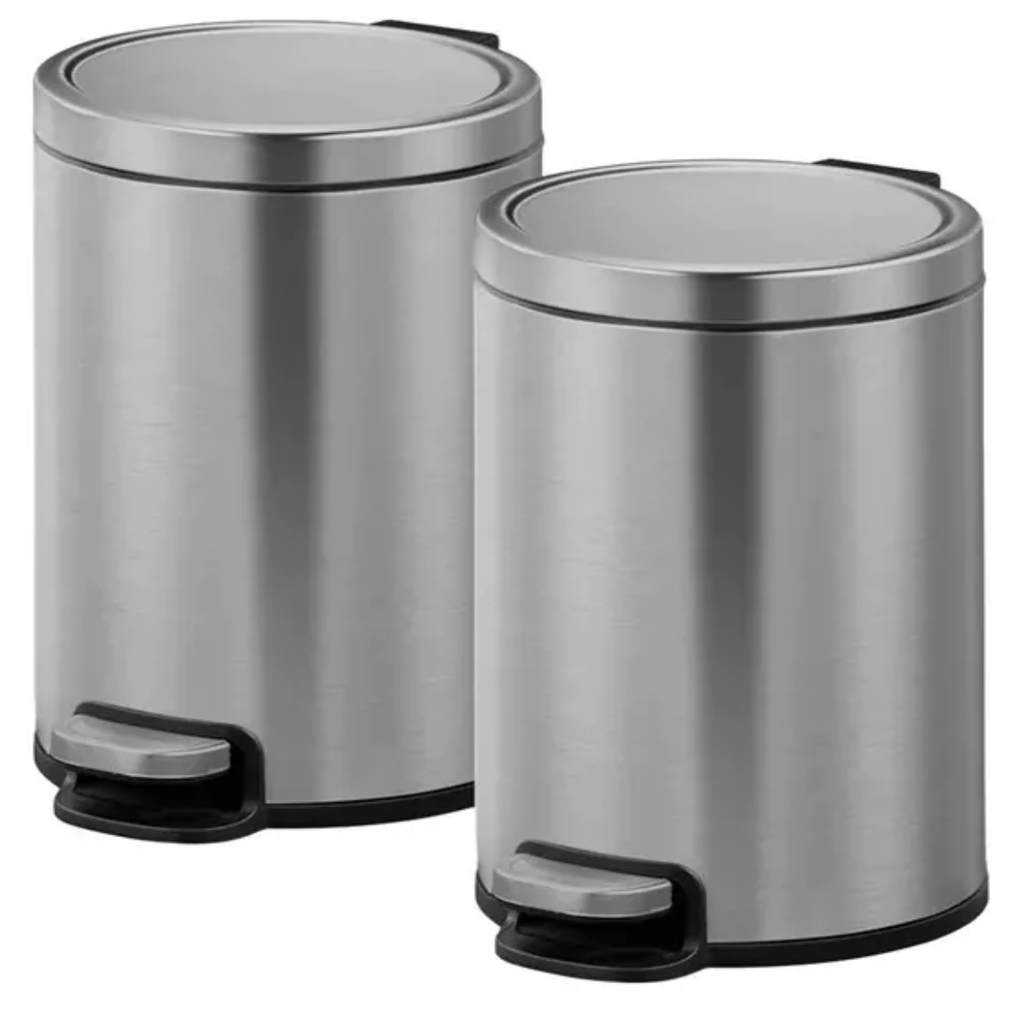 Bote de Basura Eko de Pedal 2 pzas de 12 L c/u Drop 002
