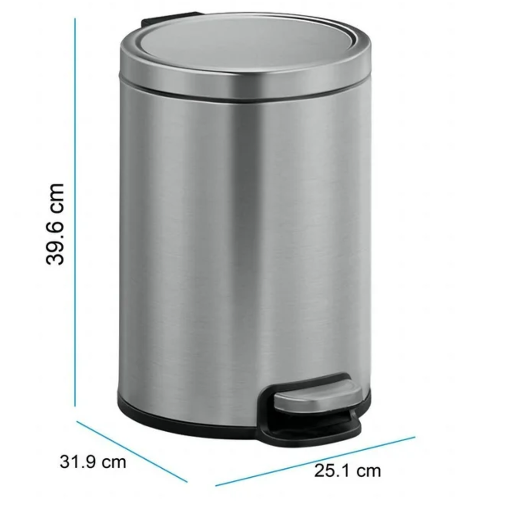 Bote de Basura Eko de Pedal 2 pzas de 12 L c/u Drop 002