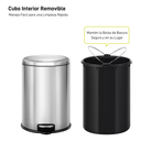 Bote de Basura Eko de Pedal 2 pzas de 12 L c/u Drop 002