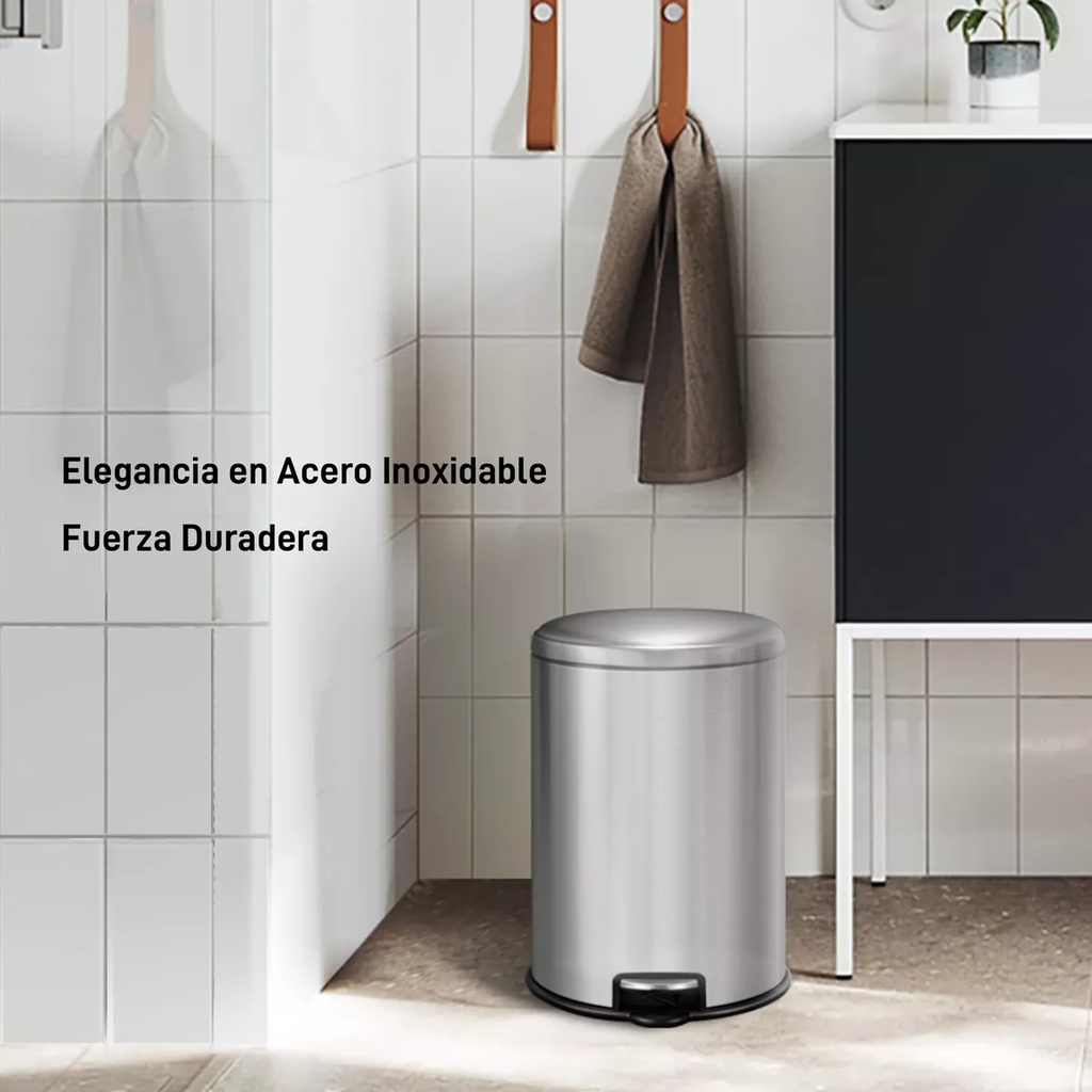 Bote de Basura Eko de Pedal 2 pzas de 12 L c/u Drop 002