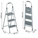 Escalera Plegable de Acero 3 Peldaños Drop 002