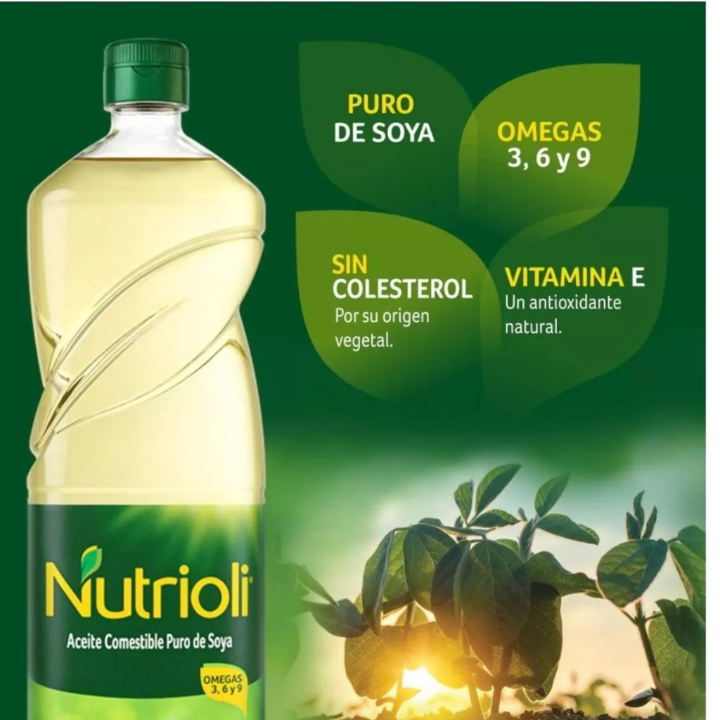 Aceite de Soya Nutrioli 3 Pzas de 946 ml Drop 002