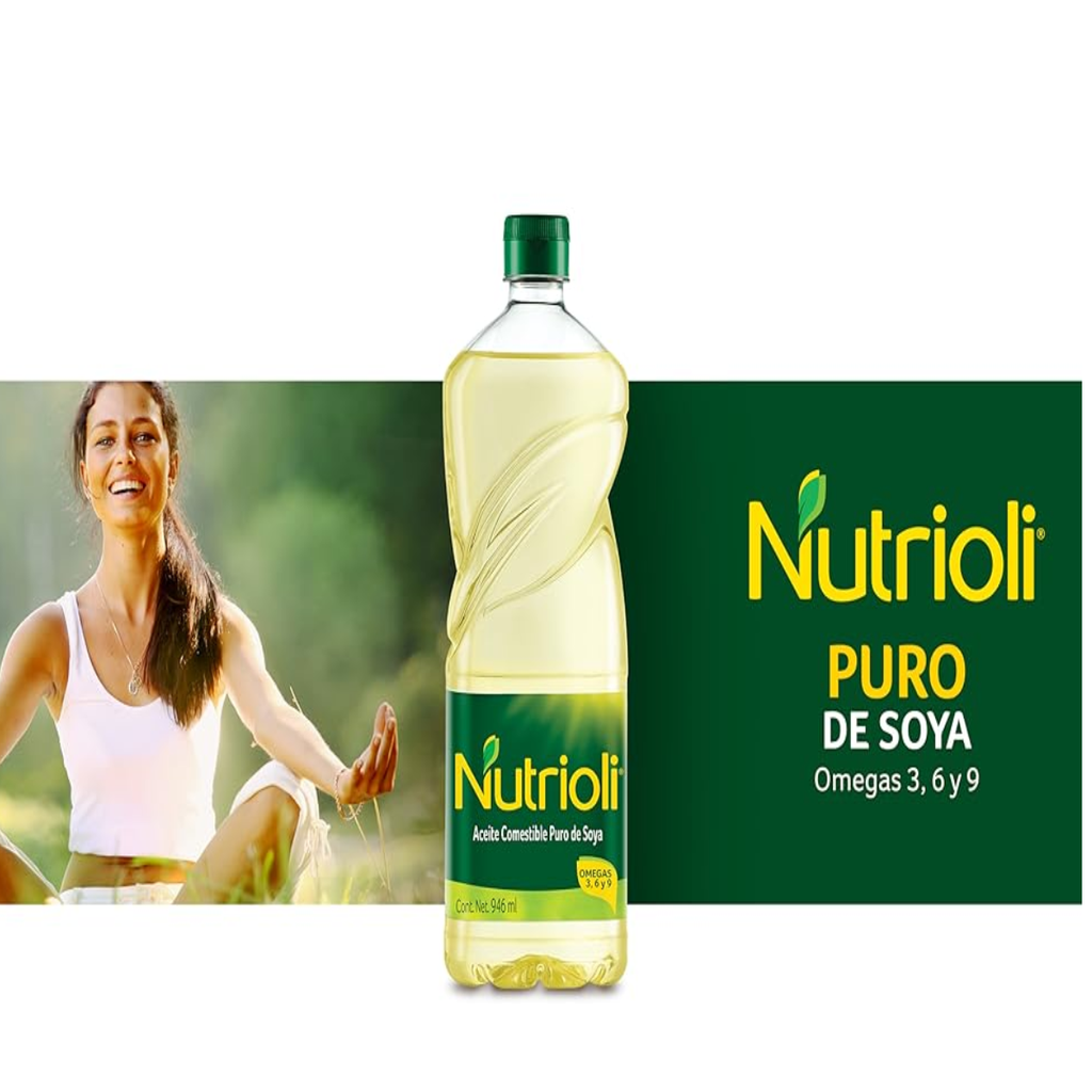 Aceite de Soya Nutrioli 3 Pzas de 946 ml Drop 002