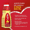 Aceite de Canola 3 pzas de 845 ml c/u Drop 002