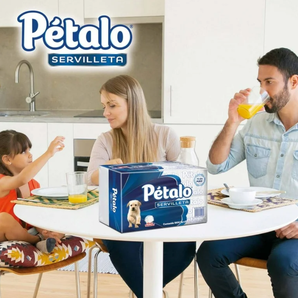 Servilletas Hoja Sencilla 4 Paquetes con 450 pzas c/u Drop 002