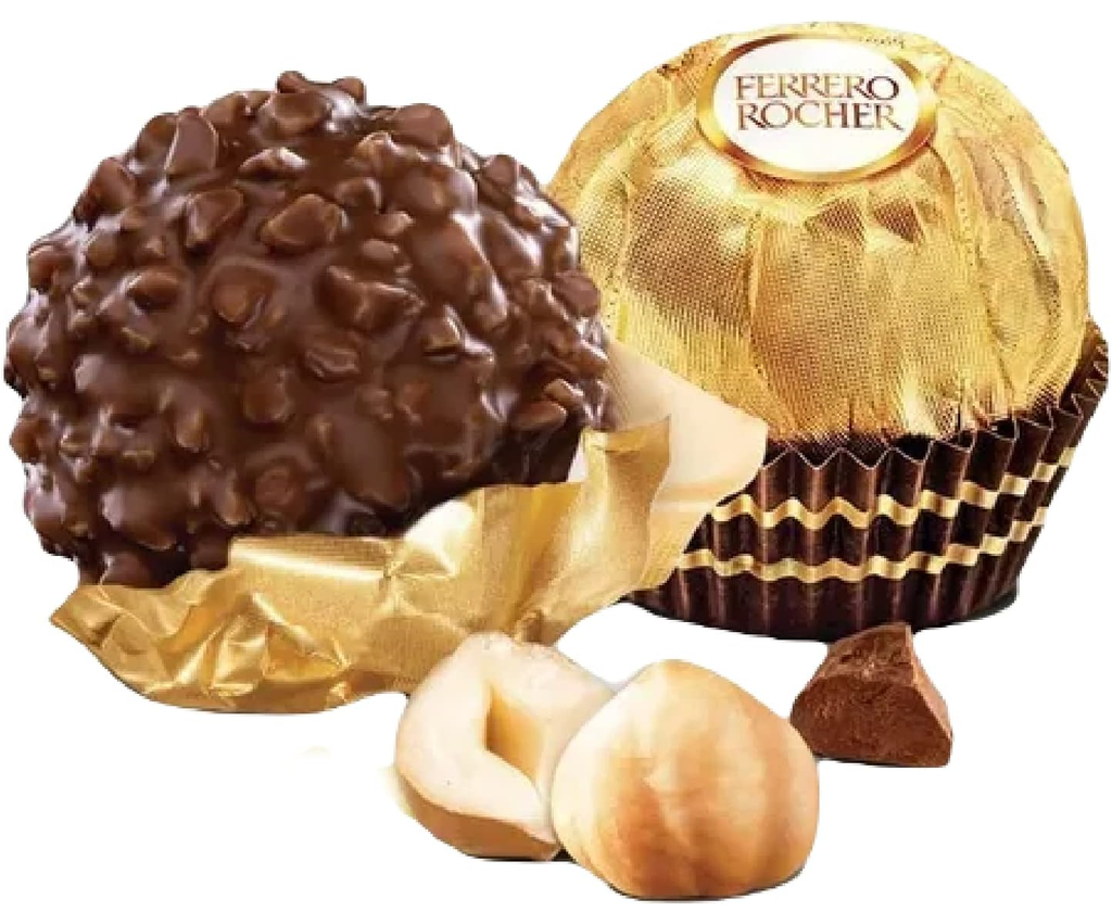 Chocolate Ferrero Rocher Relleno de Avellana 24 pza Drop 002