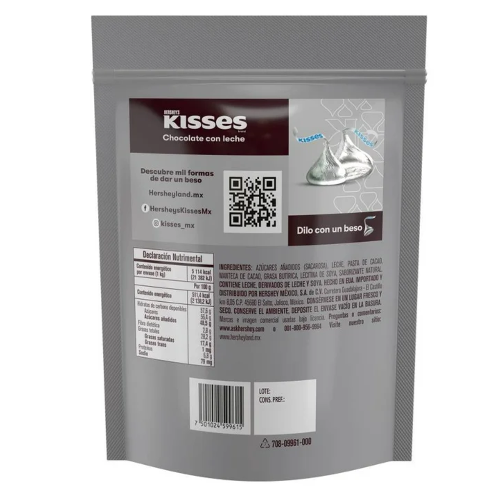 Chocolate con Leche Kisses Hershey's 1 kg Drop 002