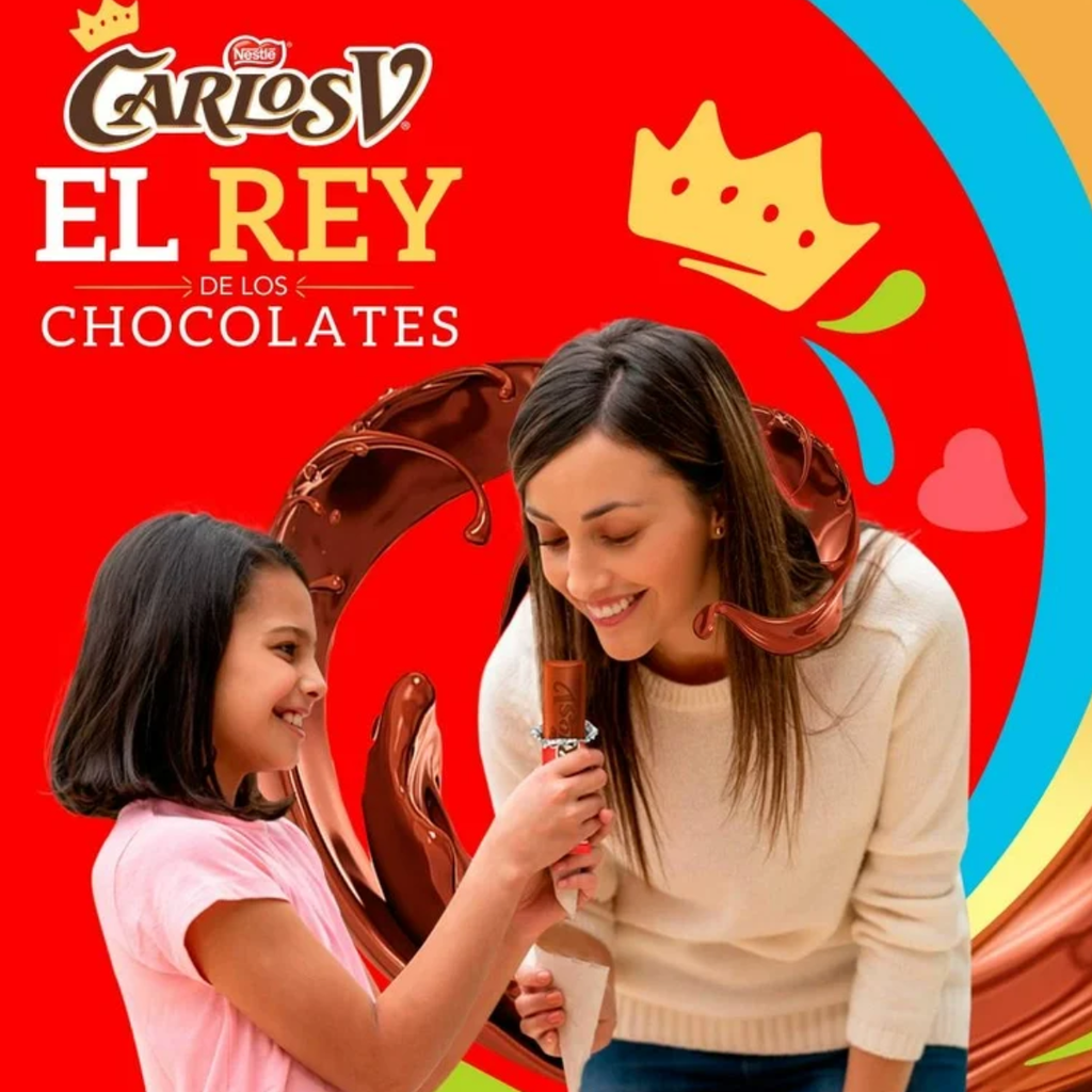 Chocolate Carlos V Nestlé 27 pzas de 18 g c/u Drop 002
