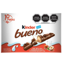 Kinder Chocolate Barra Bueno 10 pzas Drop 002