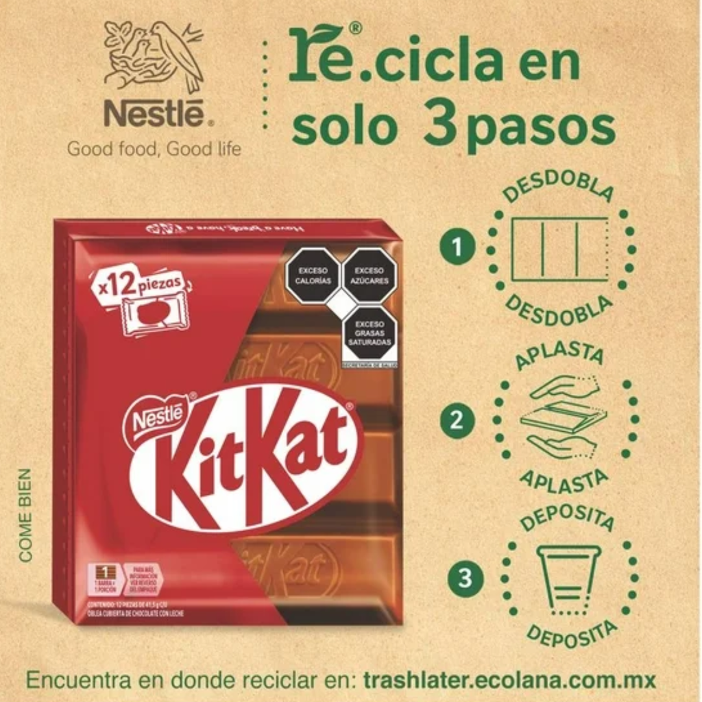 Chocolate con leche 12 barras de 41.5 gramos c/u Drop 002