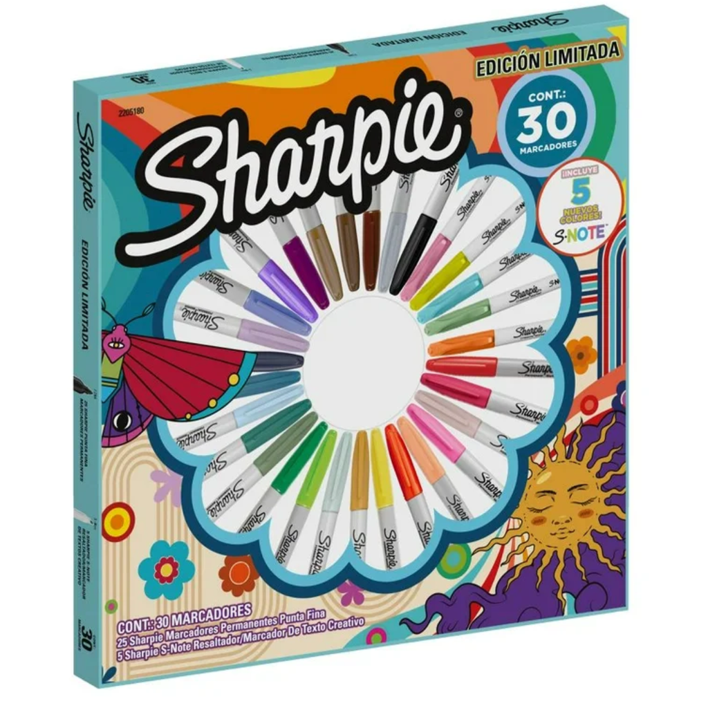 Ruleta de Marcadores Sharpie 30 pzas Drop 002