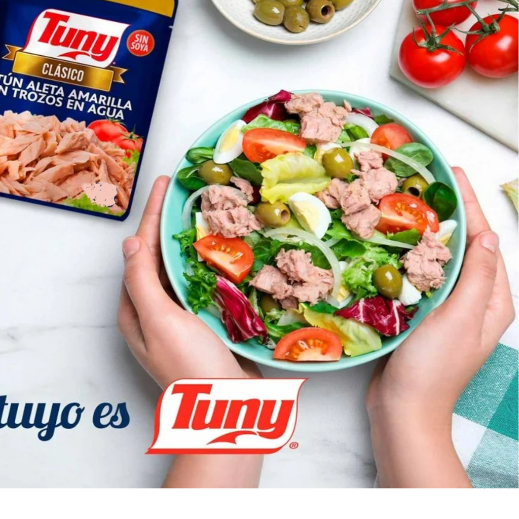 Atún en Agua Tuny Clásico 8 pzas de 140 g c/u Drop002