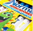 Marcadores Gigantes Doble Punta Norma 8 pzas Drop 009