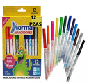 Marcadores Lavables Norma 12 pzas Drop 009