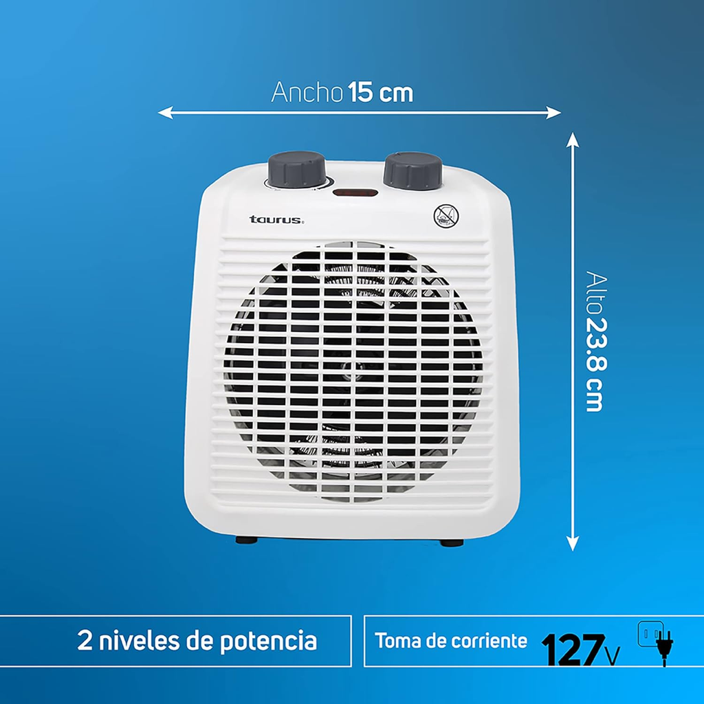 Calentador y Ventilador Eléctrico 2x1 Drop002