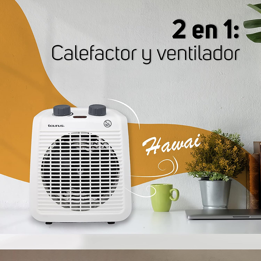 Calentador y Ventilador Eléctrico 2x1 Drop002
