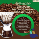 Café Molido Member's Mark Descafeinado 1.2 kg Drop002